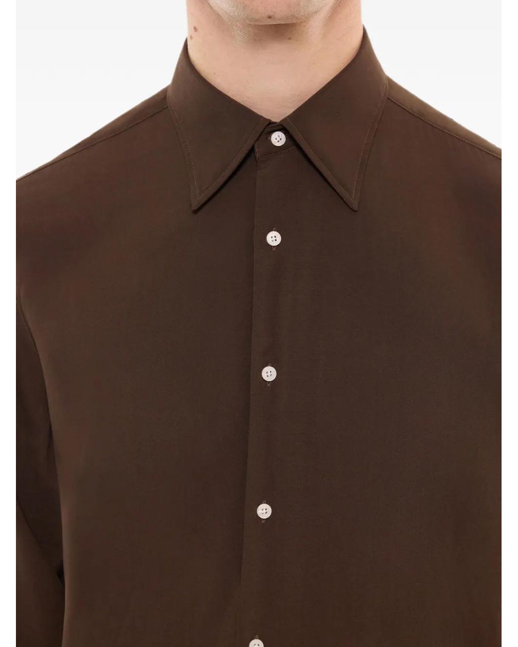 Camisa Con Botones Fursac de hombre de color Brown