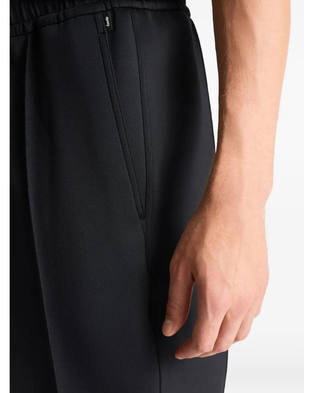 Fusalp Black Neromir Elasticated-Waist Straight-Leg Trousers for men