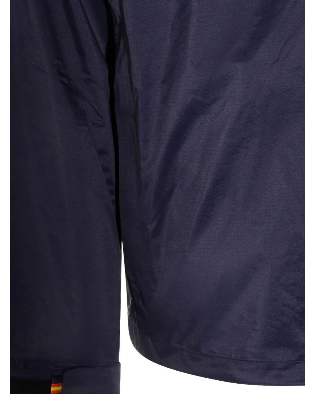 K-Way Blue Chairman Logo-Detail Hooded Jacket