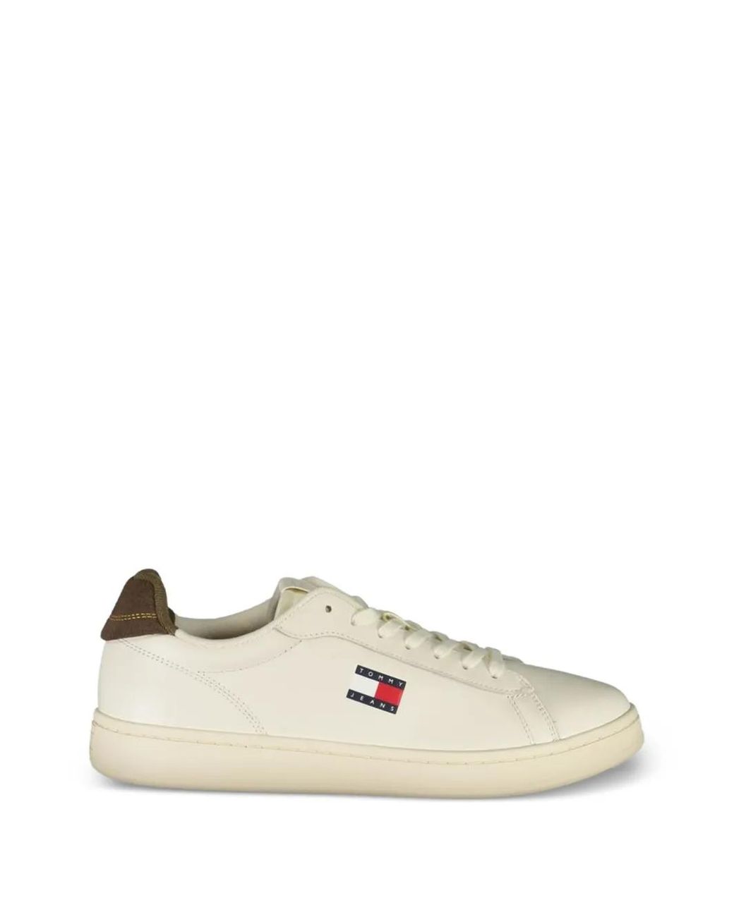 Tommy Hilfiger Natural Baskets En Cuir À Patch Logo for men
