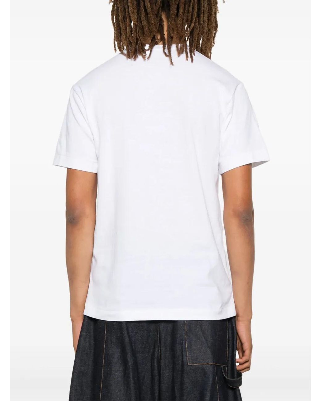 COMME DES GARÇONS PLAY Green Heart-Print T-Shirt