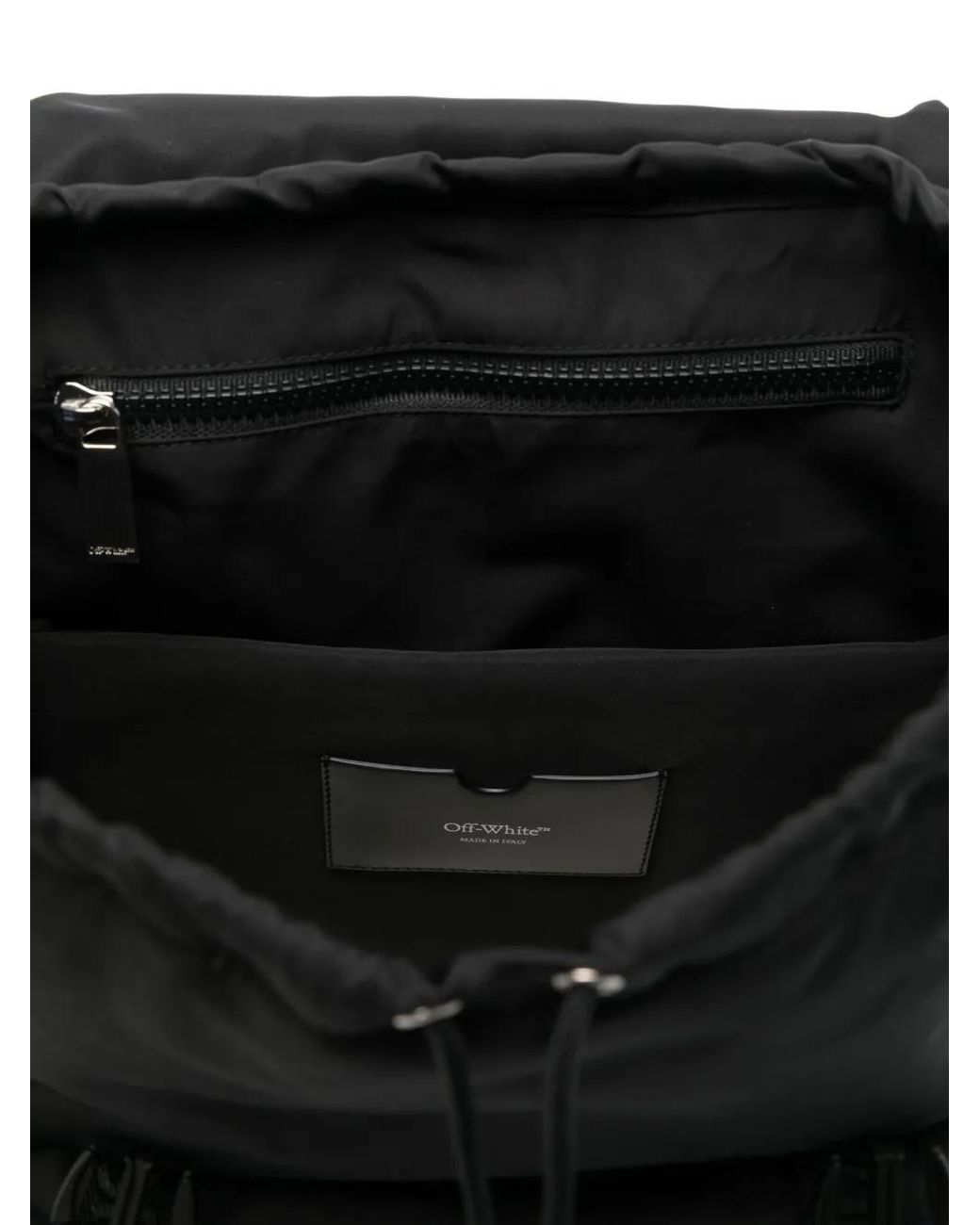 Off-White c/o Virgil Abloh Black Outdoor Nylon Backpack for men