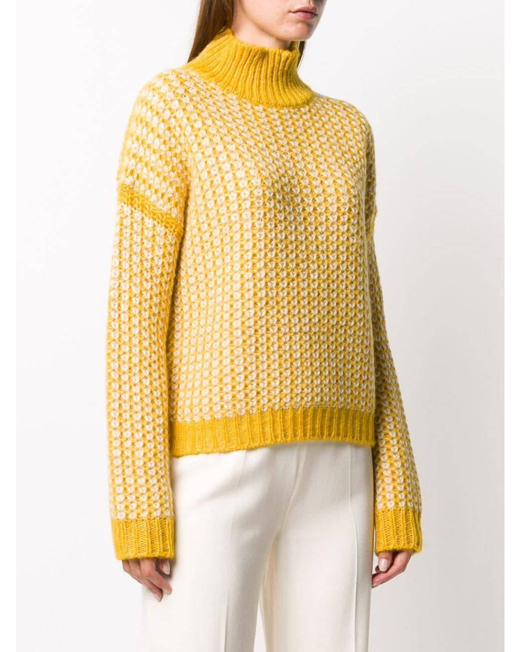 hugo boss yellow jumper