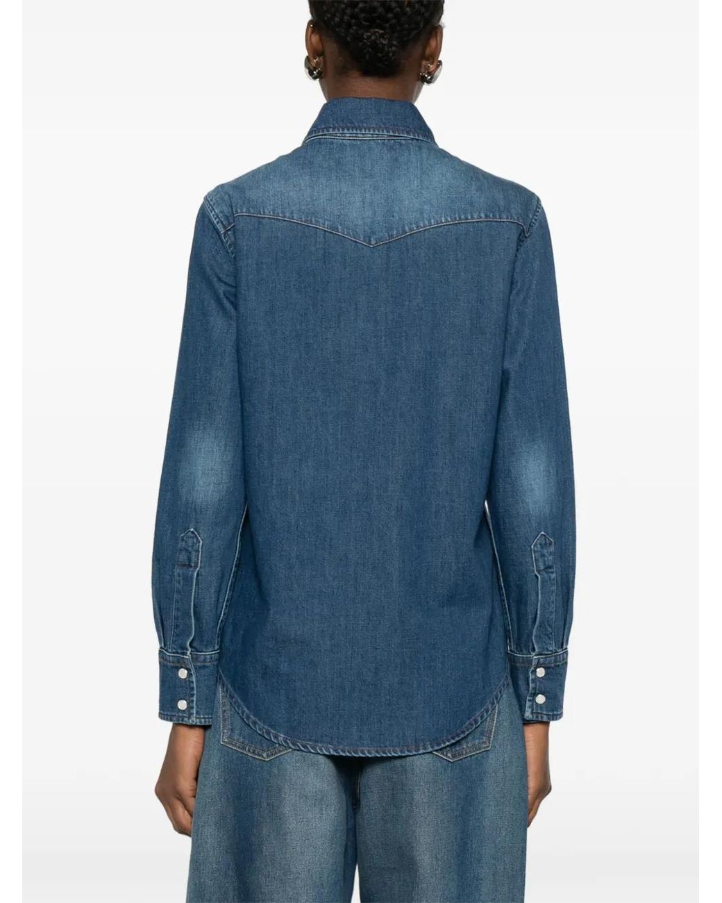 A.P.C. Blue Chest-Pocket Shirt