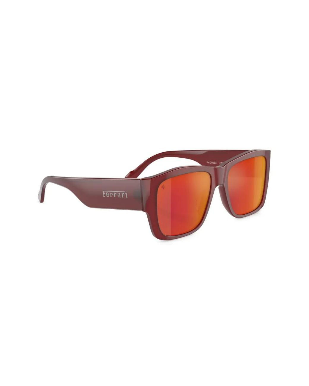 Ferrari Red Square-Frame Sunglasses