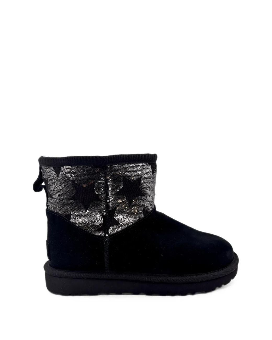 Ugg Black Classic Mini Sequin Boots
