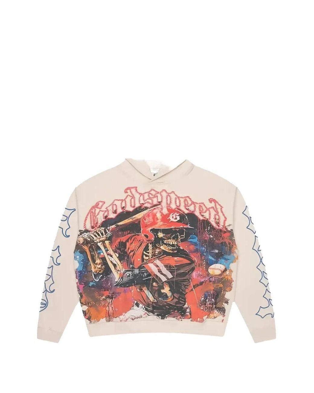 Godspeed Red Grand Slam Graphic-Print Hoodie for men