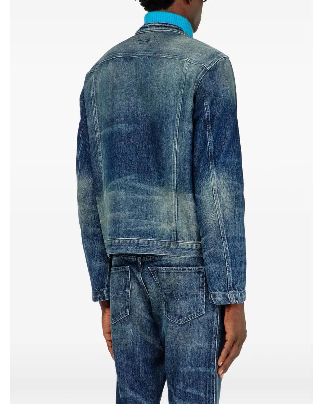 DIESEL Blue D-Glory-Fsj Denim Jacket for men