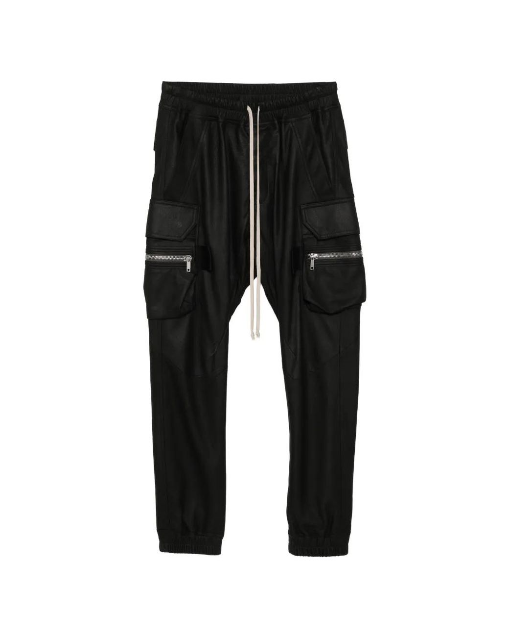 Rick Owens Black Mastodon Cargo Pants for men
