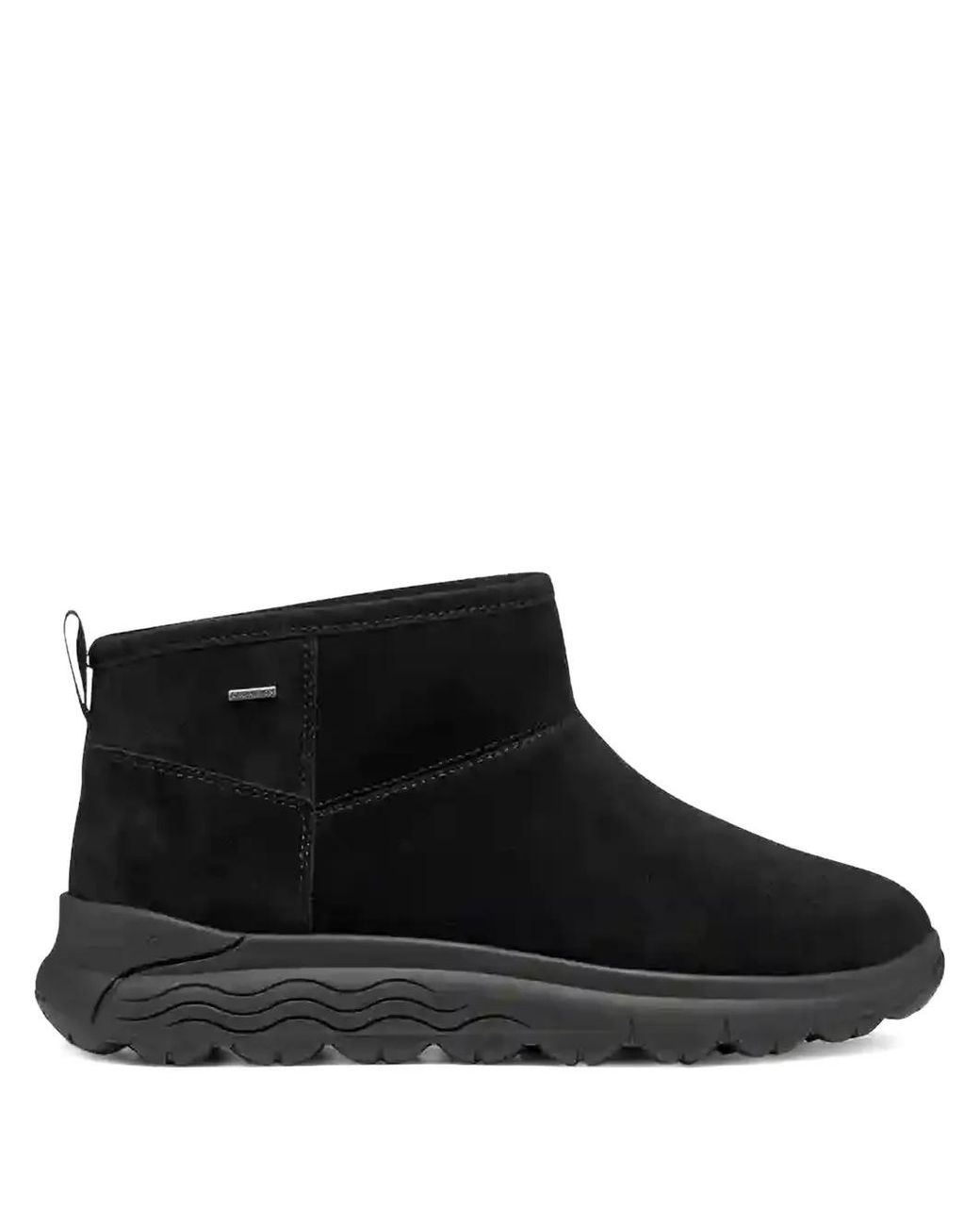 Geox Black Suede Ankle Boots