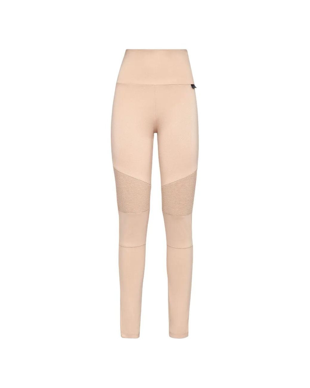 Philipp Plein Multicolor Ribbed-Panel Leggings