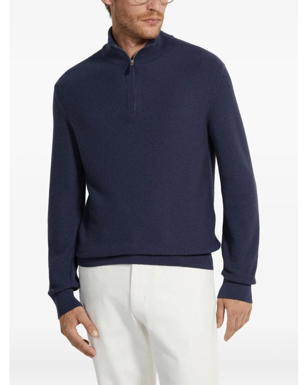 Zegna Blue Sweater for men