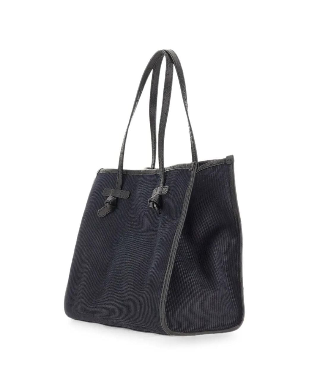 MARCELLA CLUB Black Marcella Ribbed-Suede Shoulder Bag