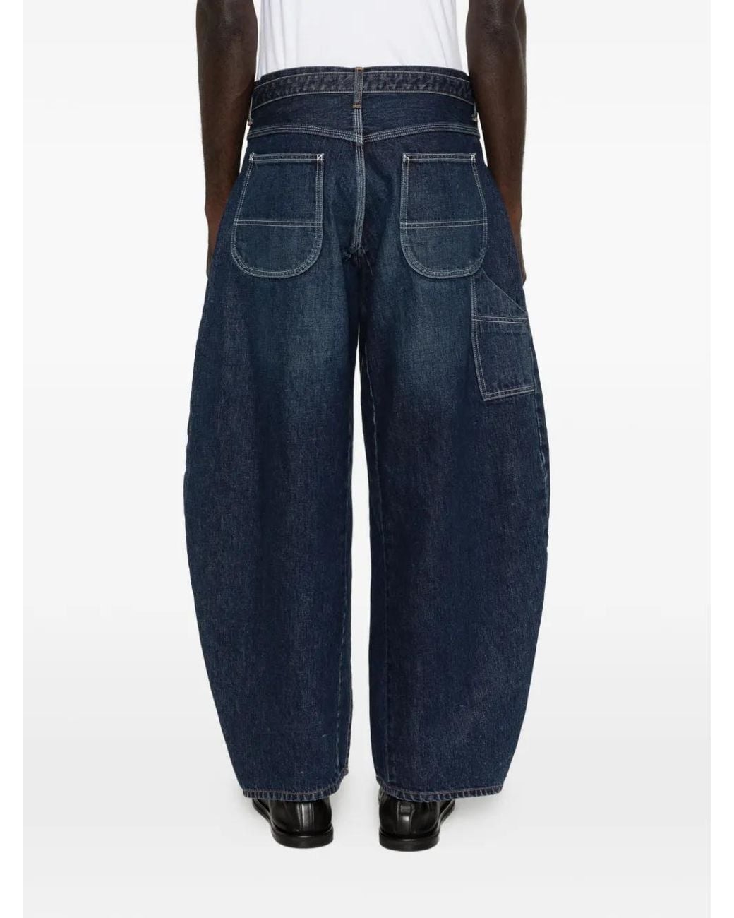 Sacai Blue Belted Jeans for men