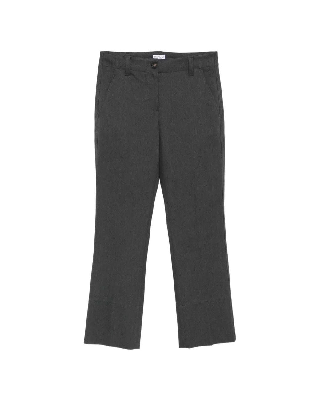 Brunello Cucinelli Flared Broek in het Gray