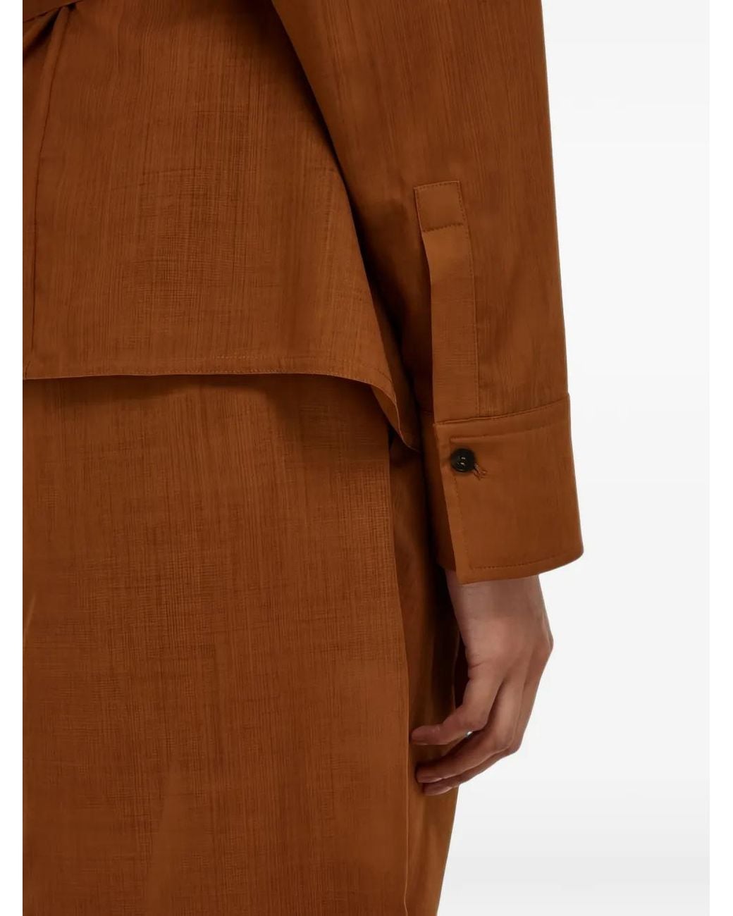 Blazer À Design Déstructuré Ferragamo en coloris Brown