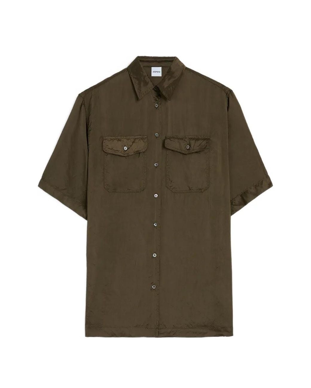 Aspesi Green Button Pocket Shirt