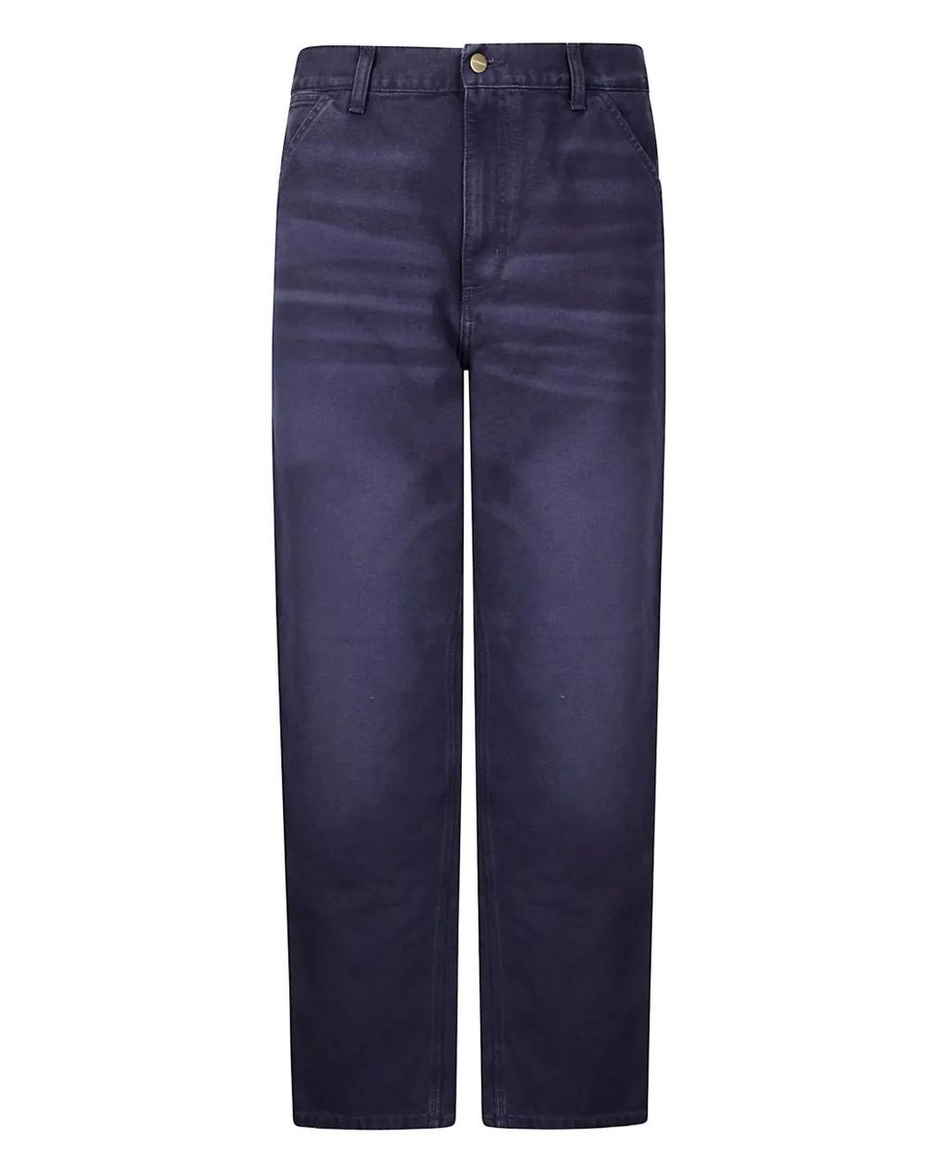 Carhartt Blue Canvas Trousers for men