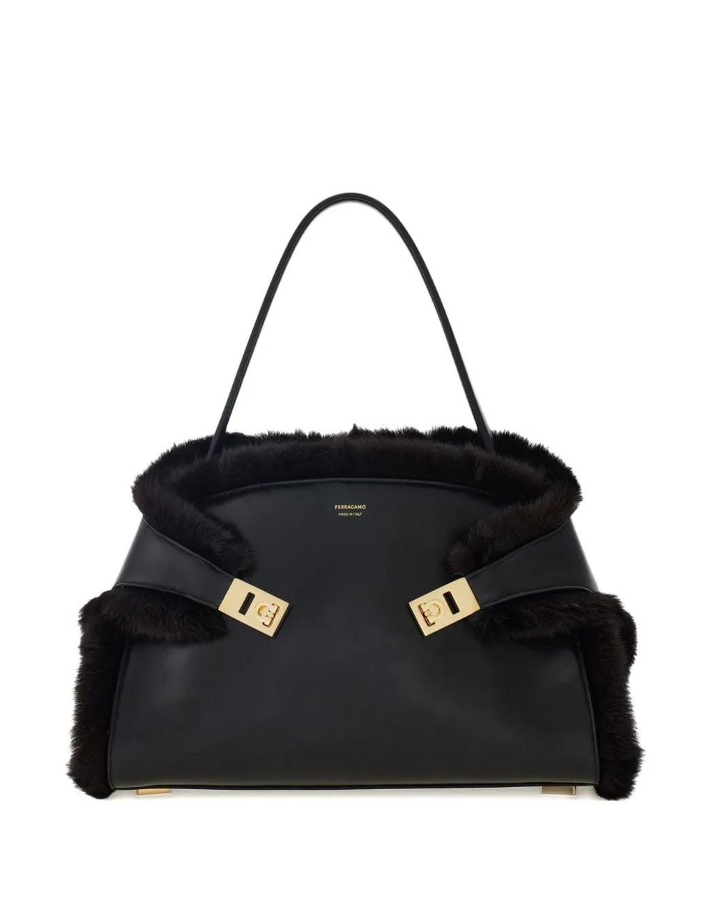 Ferragamo Black Shoulder Bags
