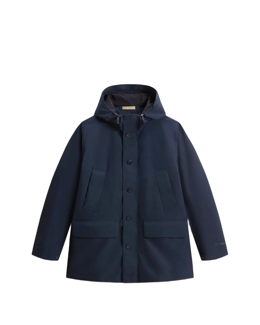 Woolrich Blue Summer Hooded Parka for men