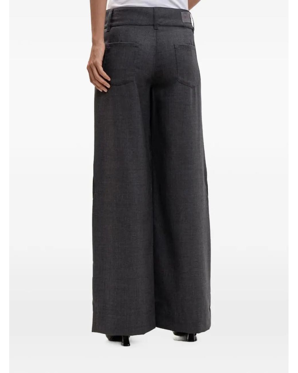 Off-White c/o Virgil Abloh Blue Light-Wool Industry Toybox Pants