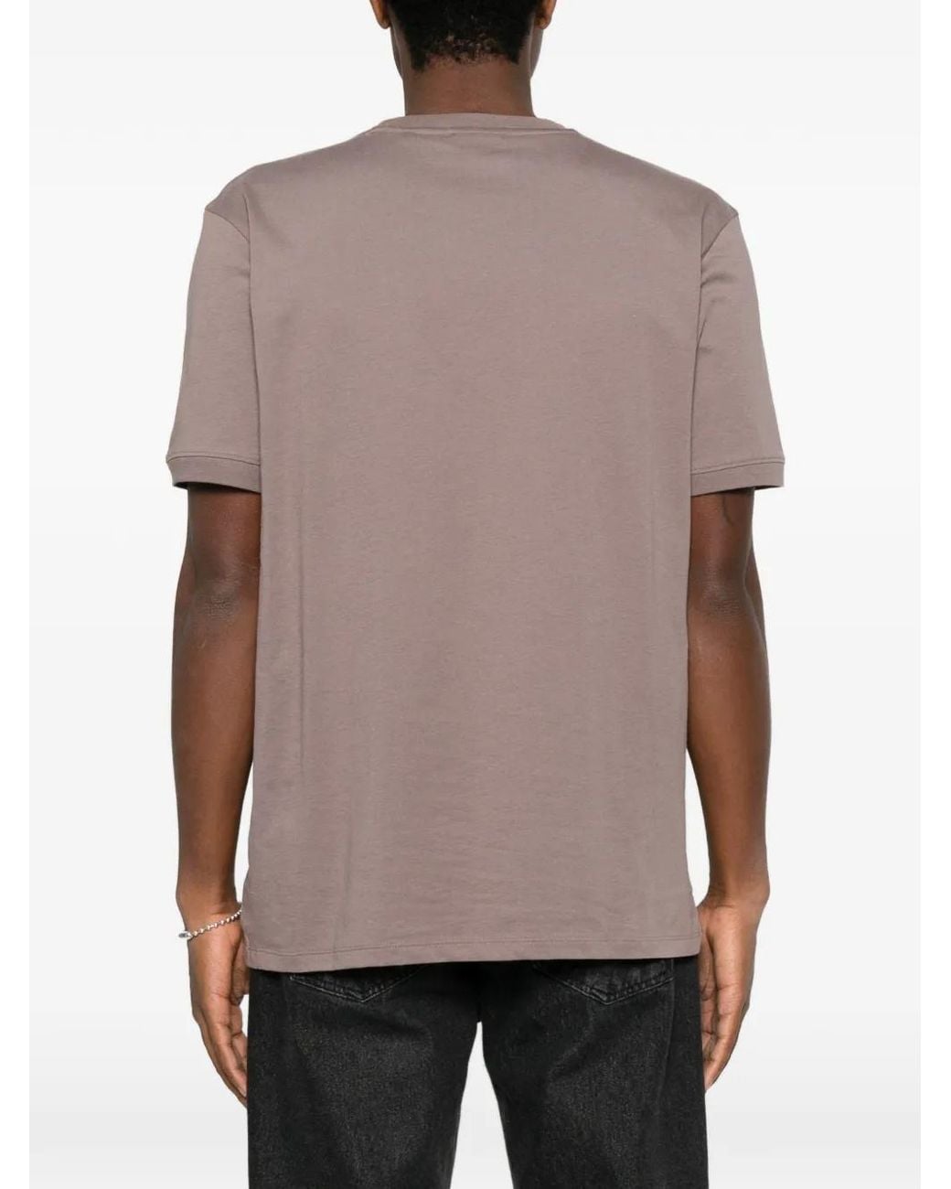 HUGO Pink T-Shirt À Patch Logo for men