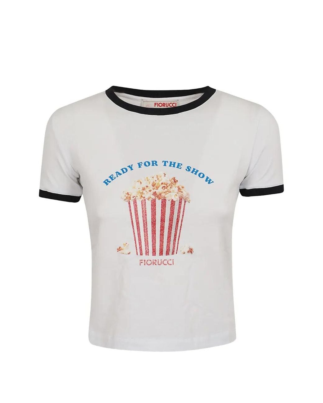Fiorucci White Popcorn-Print T-Shirt