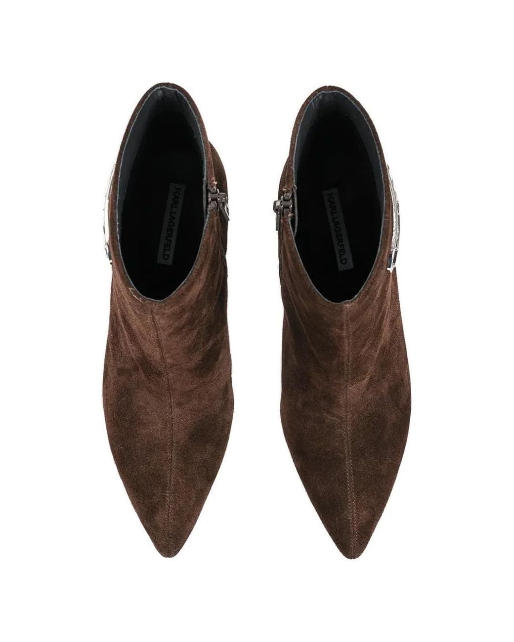 Karl Lagerfeld Black Sienna Ankle Boots
