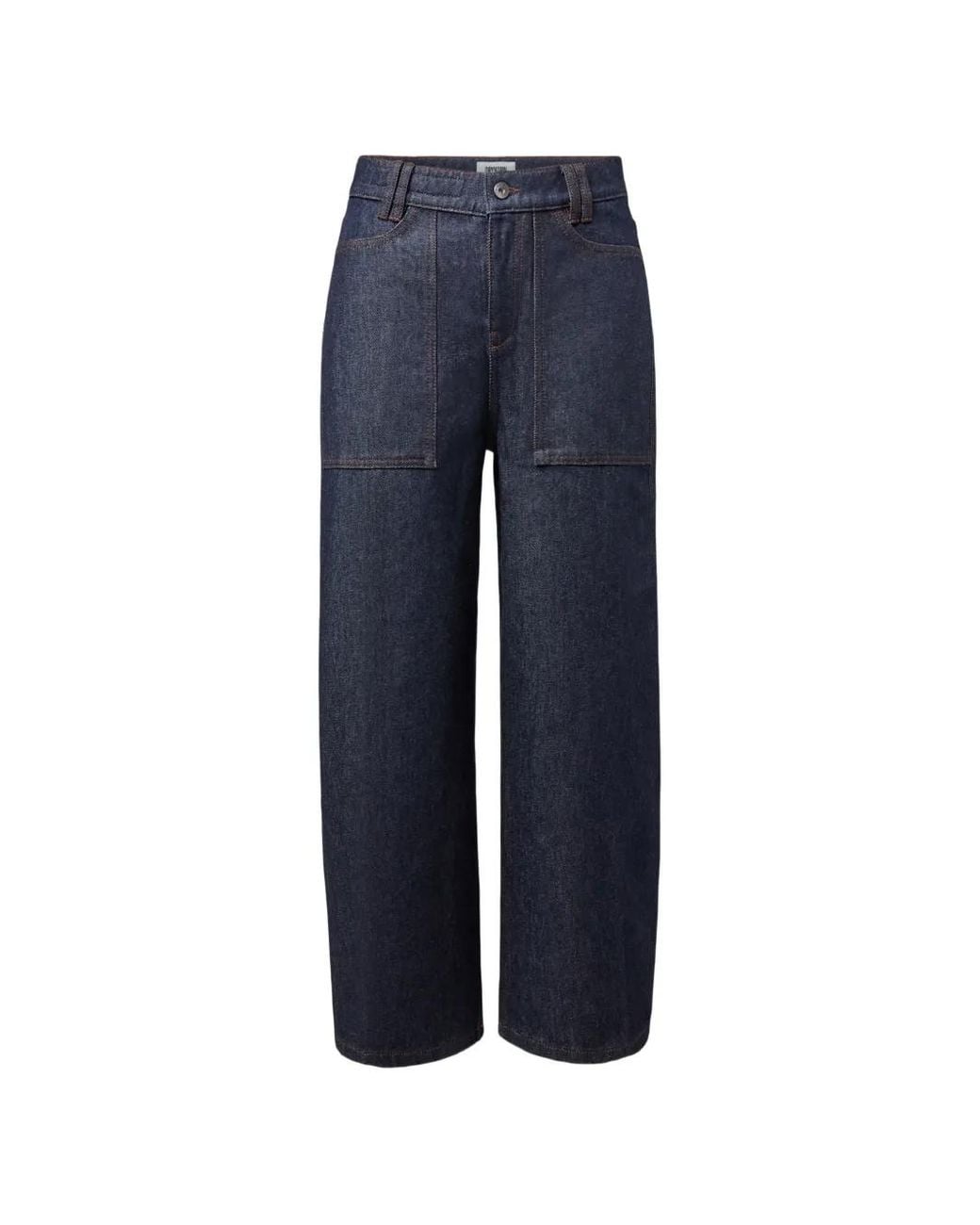 Drykorn Blue Derive Patch-Pocket Jeans