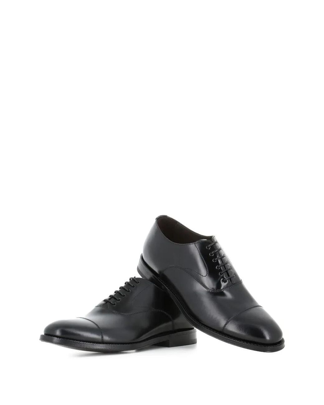 Green George Brown Cap-Toe Oxford Shoes for men