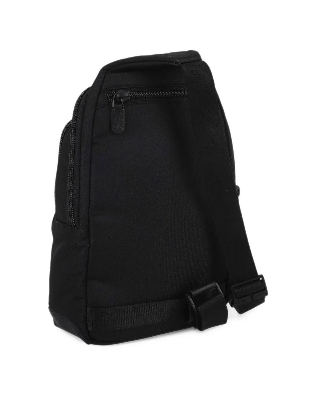 Piquadro Black Logo-Patch Zip-Fastening Backpack