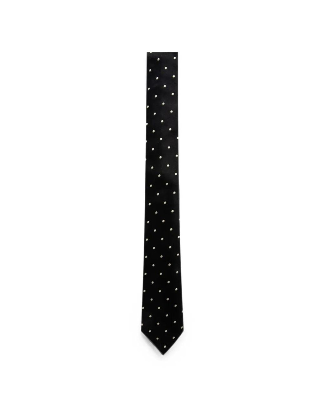 Tom Ford Black Polka-Dot Silk Tie for men