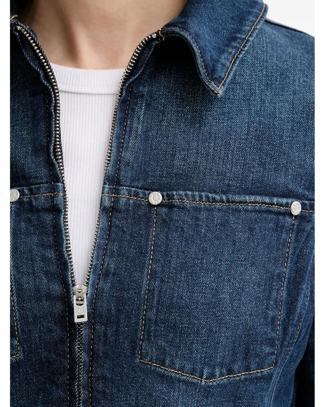 Levi's Blue Collared Zip Jacket