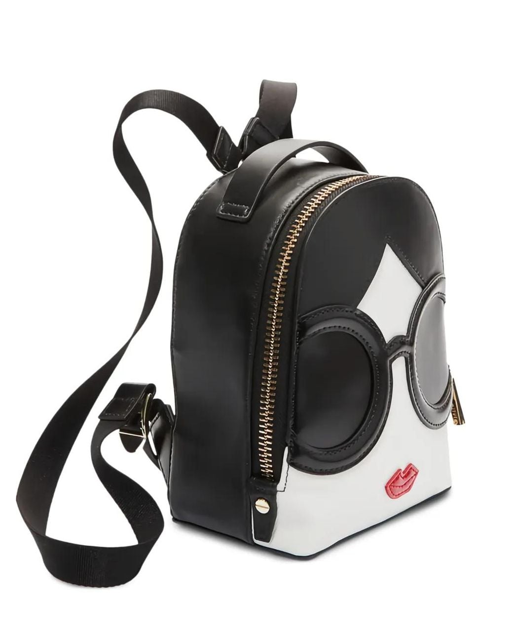 Alice + Olivia Black Micro Ski Stace Face Backpack