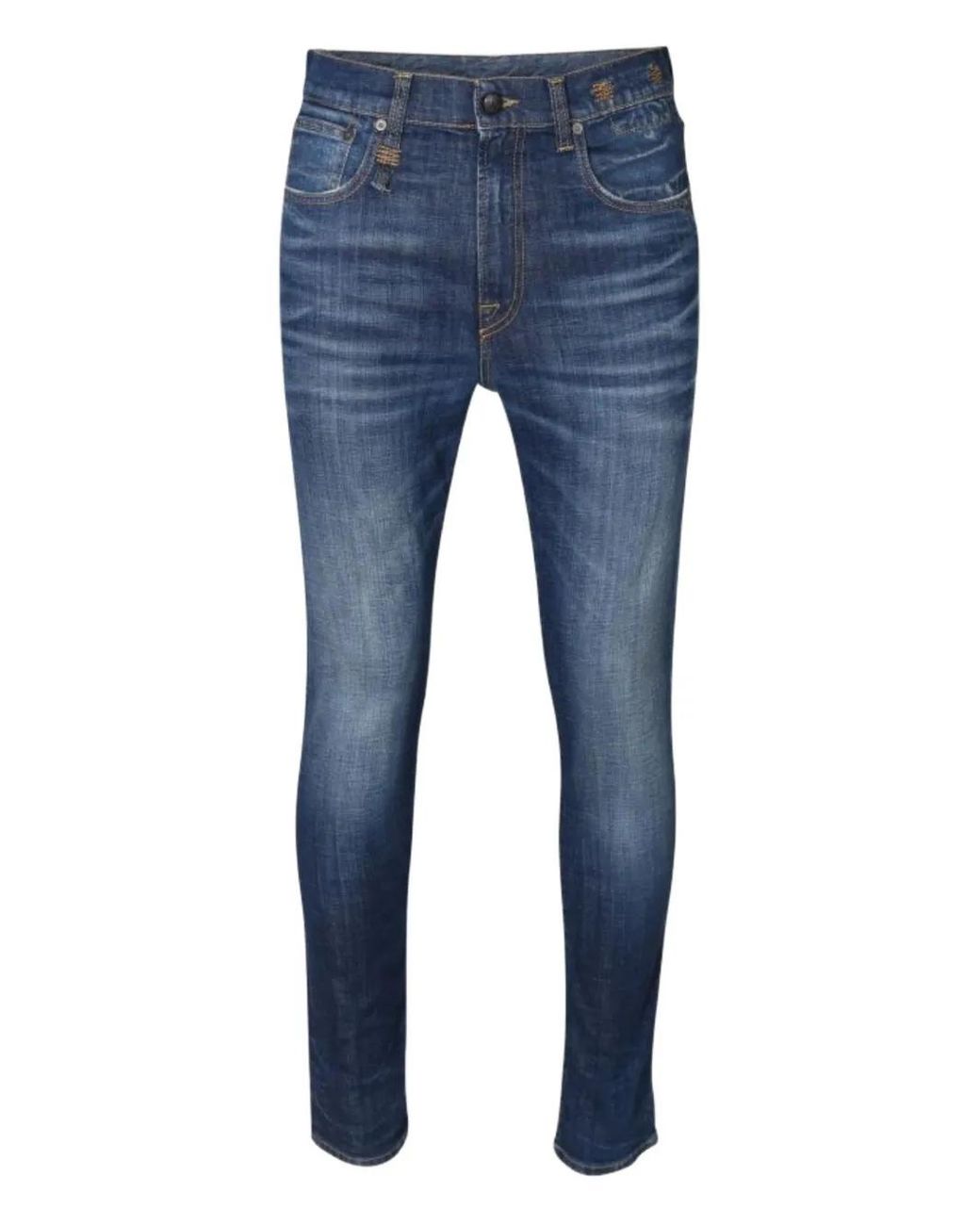R13 Blue Skate Jeans for men