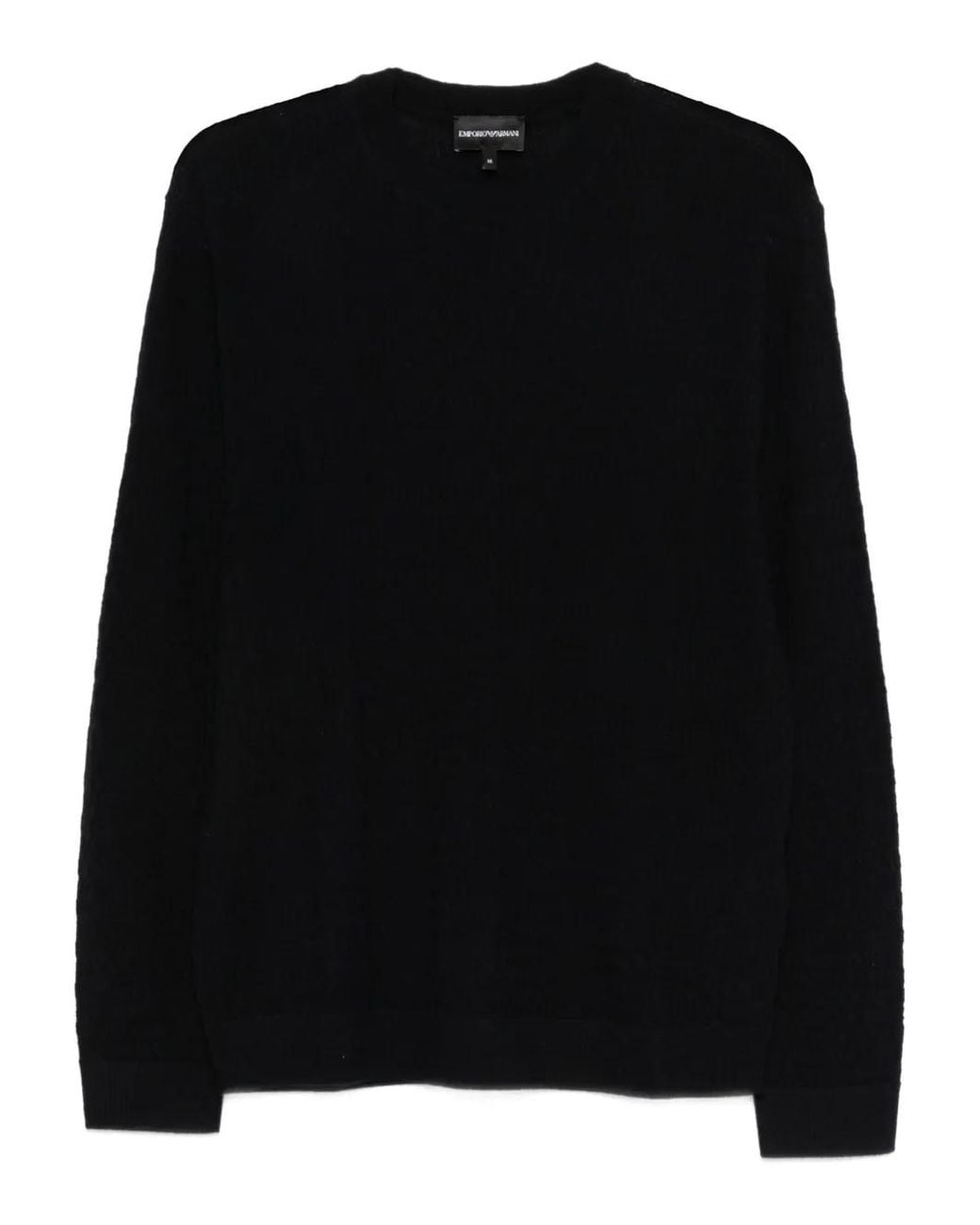 Emporio Armani Black Logo-Embossed Top for men