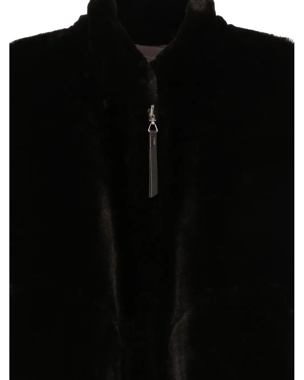 UTZON Black Shearling Bomber Jacket