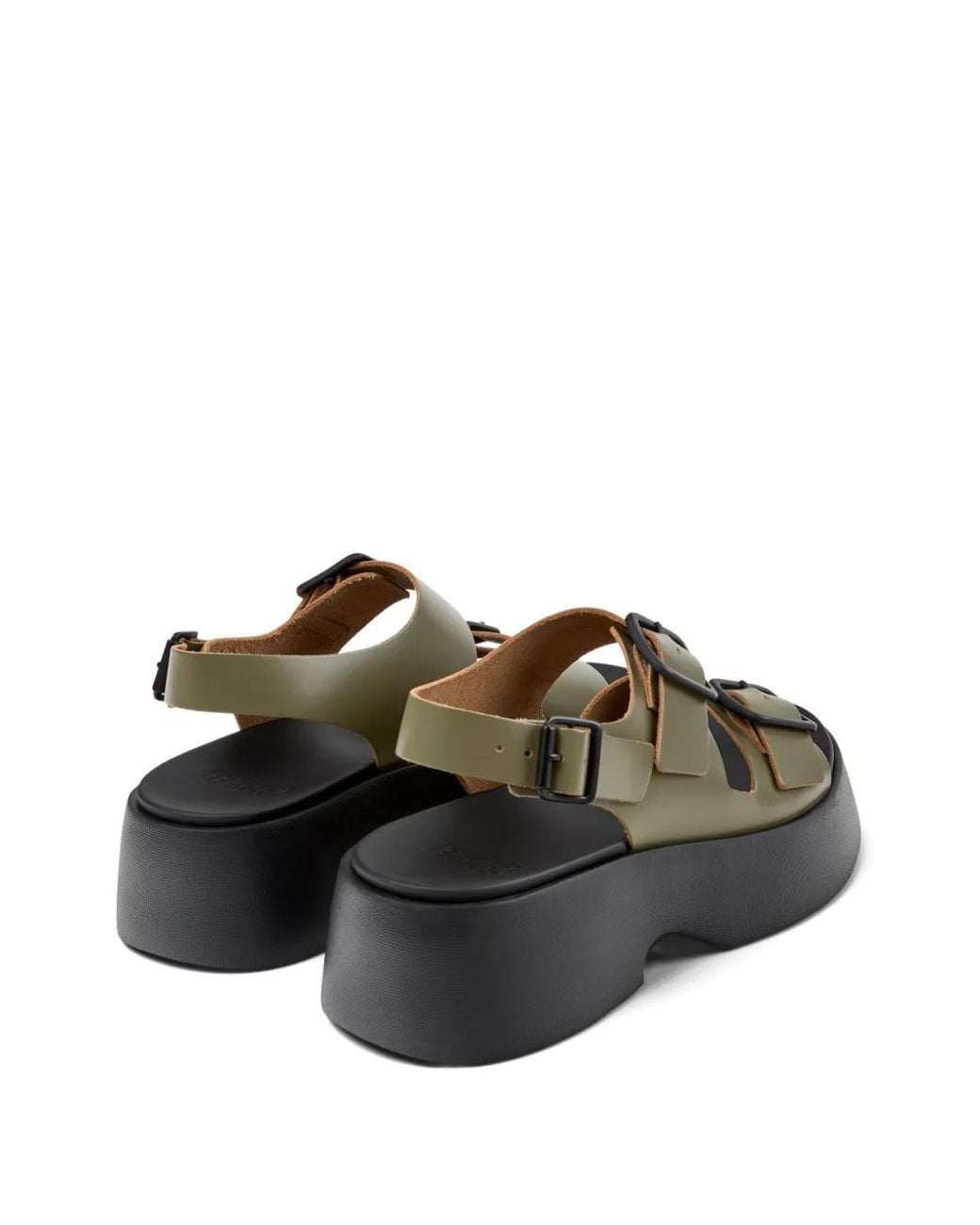 Camper Green Tasha Buckle Sandals
