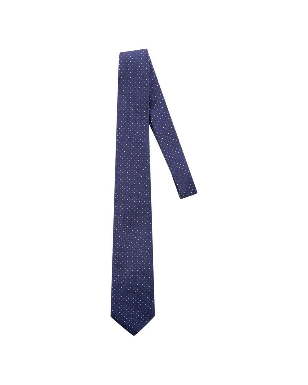 Corneliani Blue Geometric-Print Tie for men