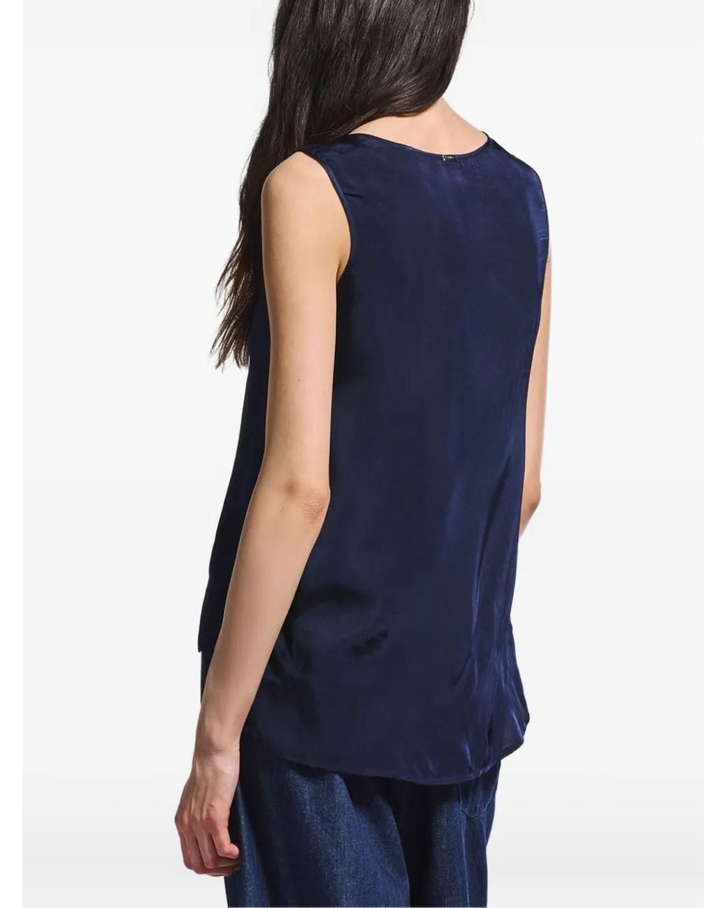 High Blue Sleeveless Top