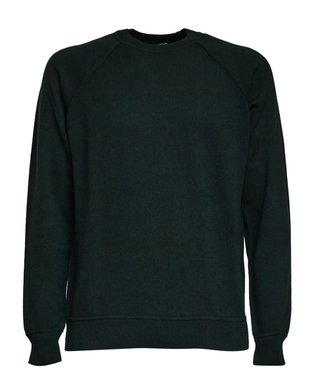FILIPPO DE LAURENTIIS Green Raglan-Sleeve Crew-Neck Sweatshirt for men