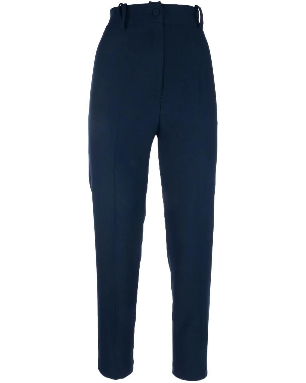 HEBE STUDIO Blue Creased Trousers