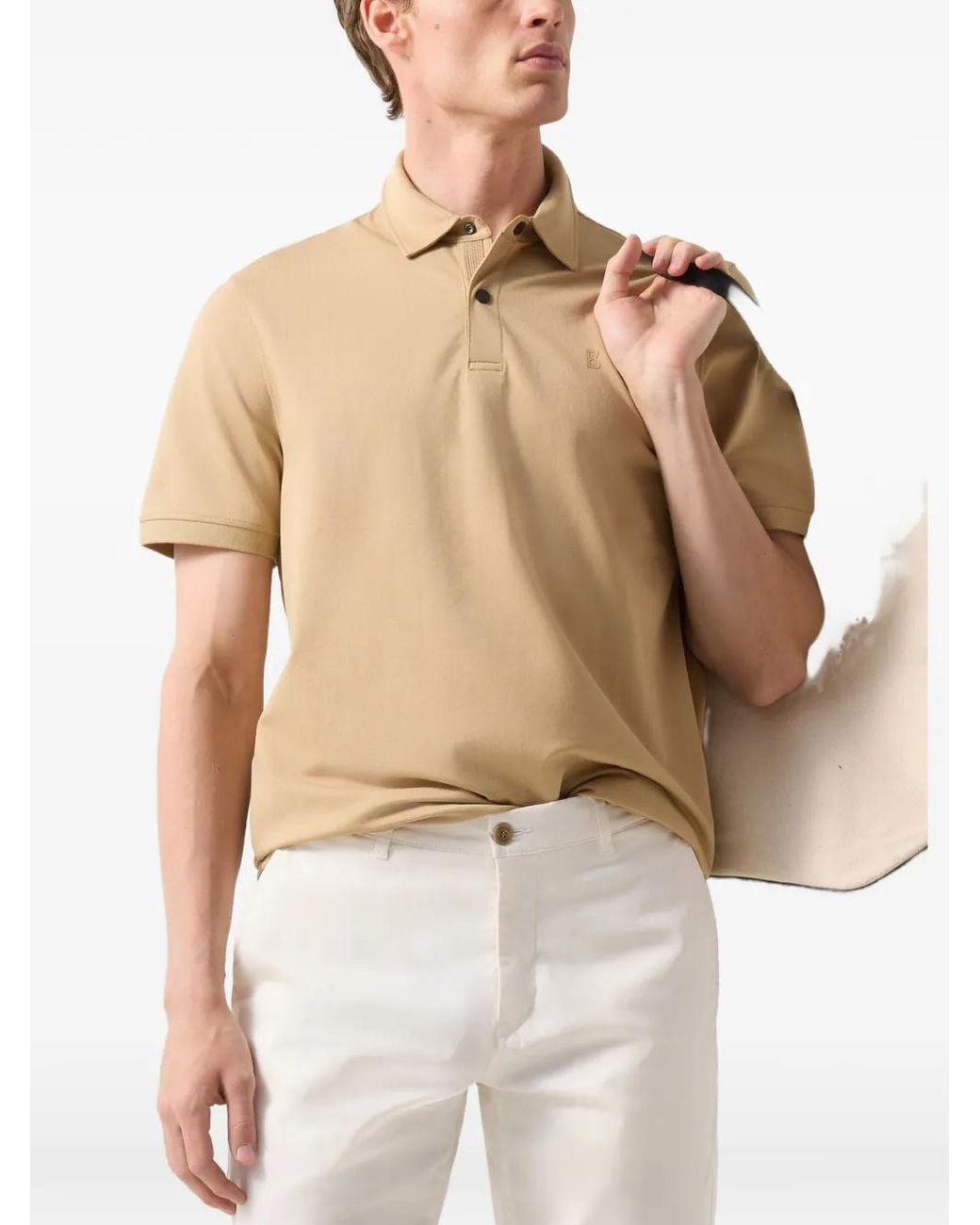 Bogner Natural Timo Piqué Polo Shirt for men