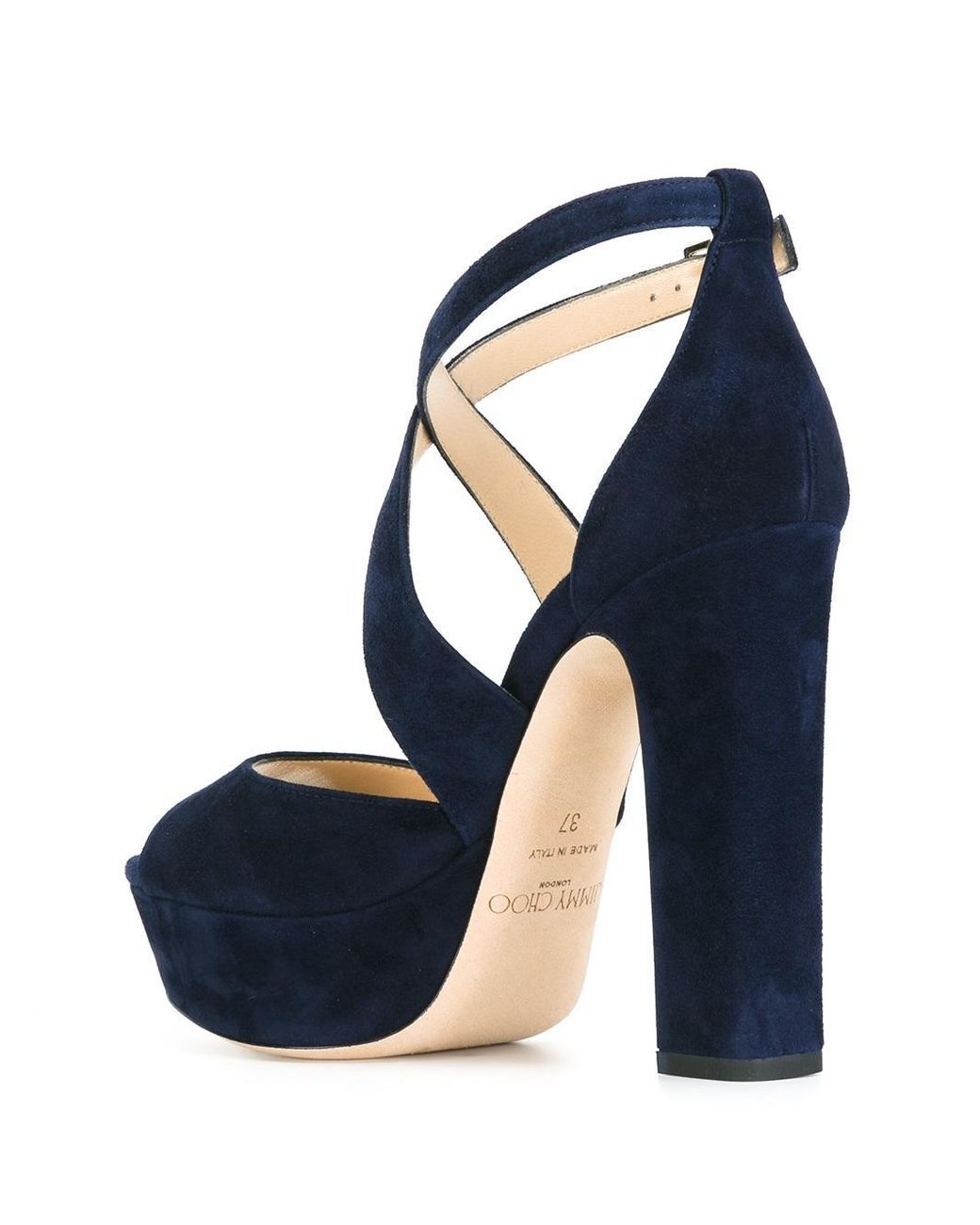 navy blue platform shoes