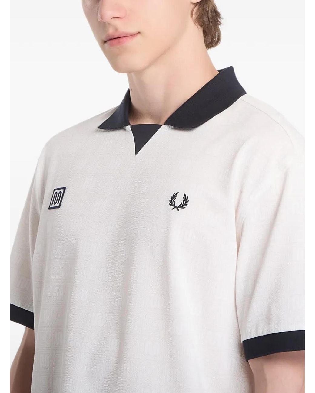 Fred Perry White X Meyba Logo-Print T-Shirt for men