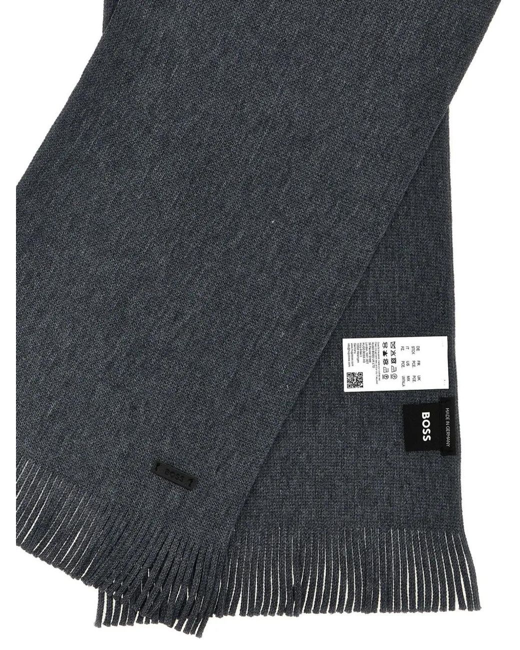 Boss Blue Albas Scarf for men