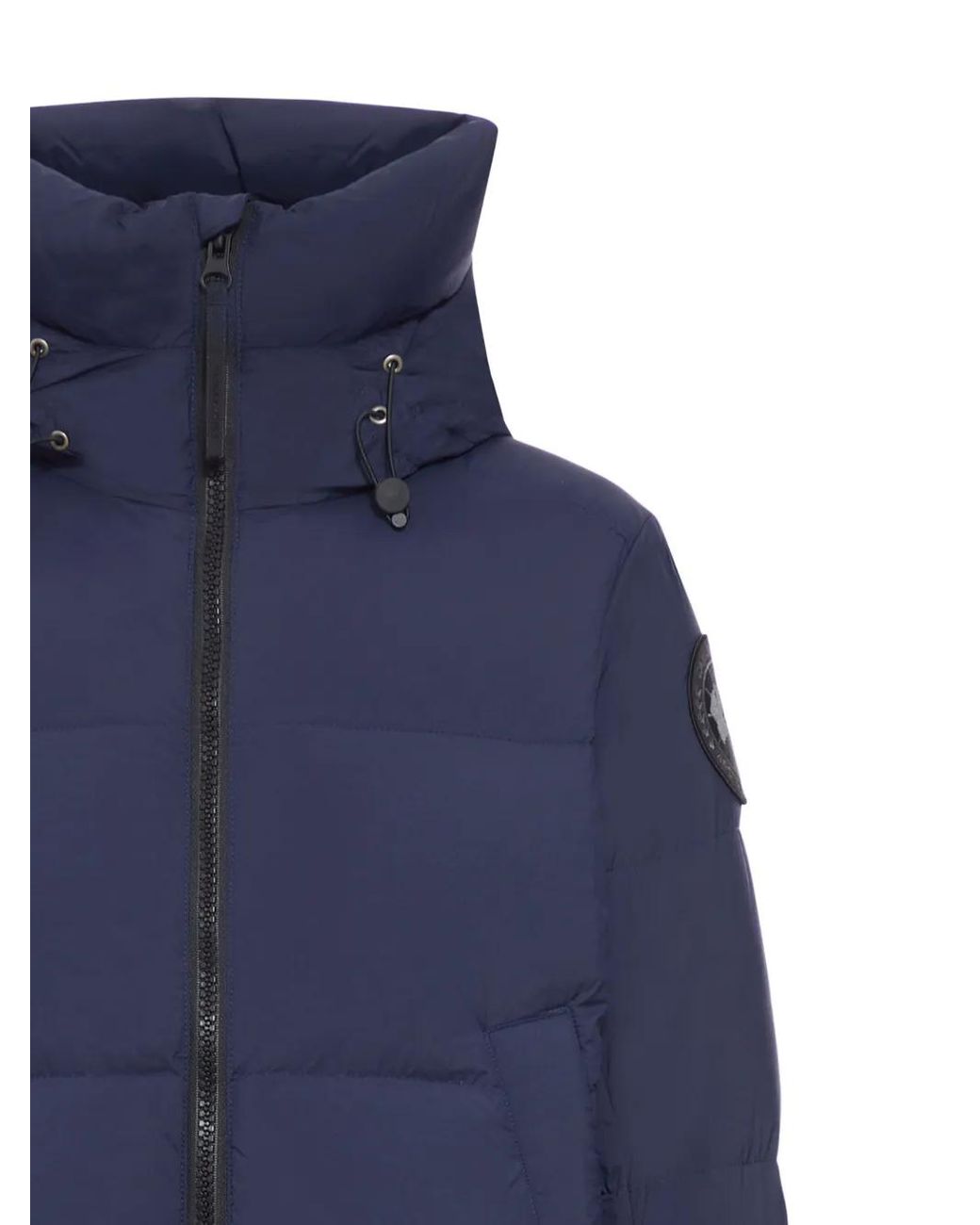 Canada Goose Blue Crofton Logo-Patch Padded Jacket for men