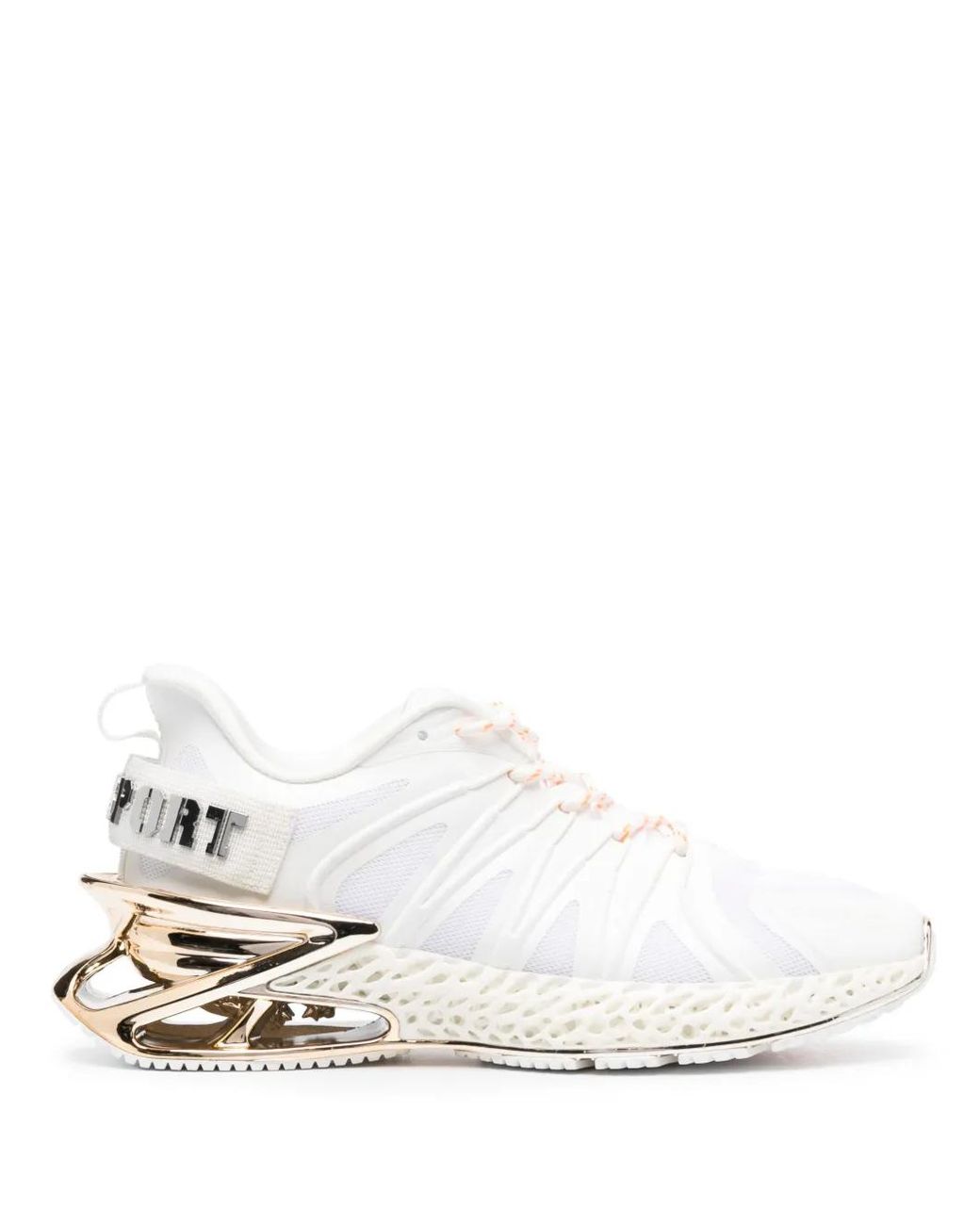 Philipp Plein White Thunderstorm Genx Sneakers