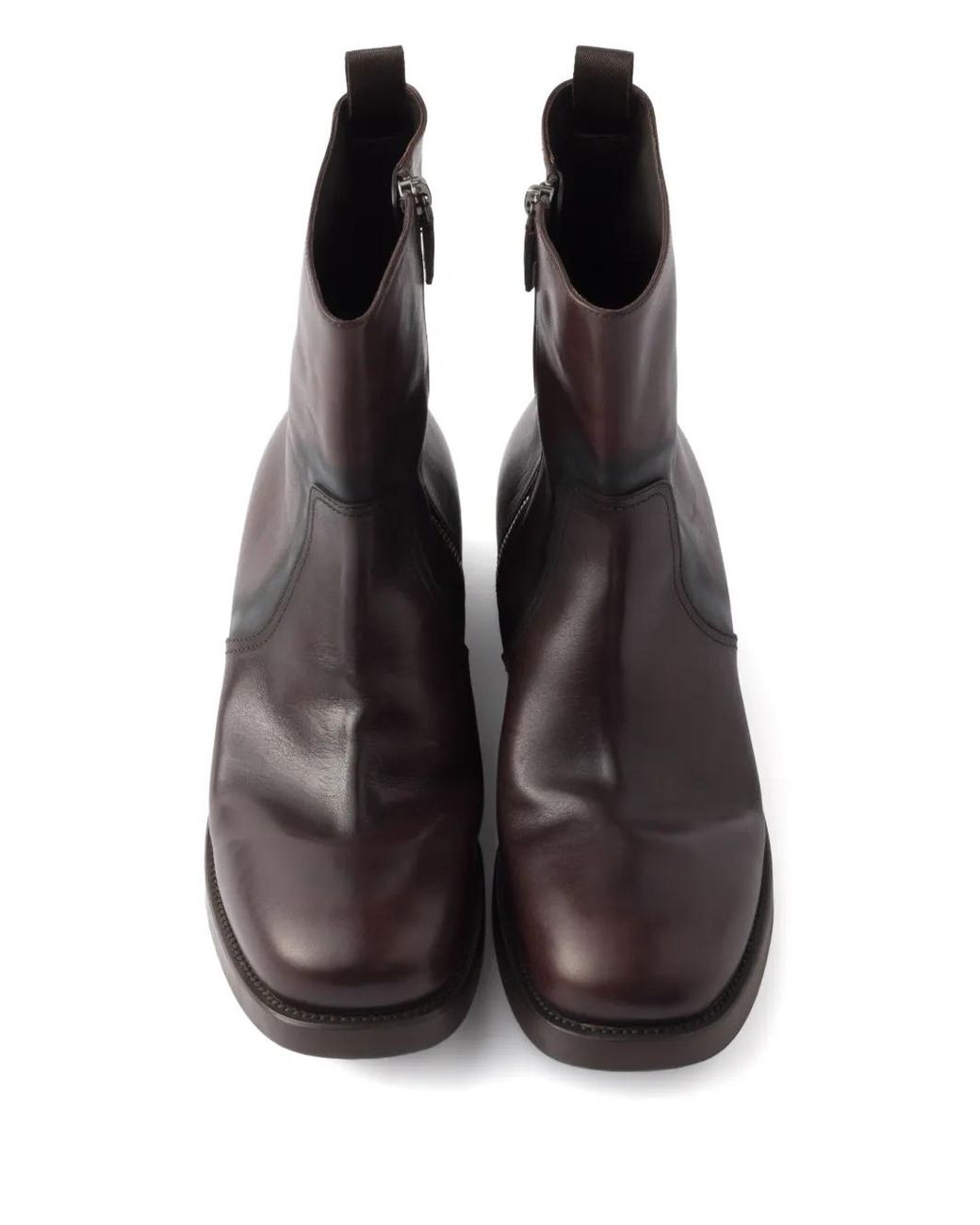 Prada Black Stiefel mit Lasche 40mm