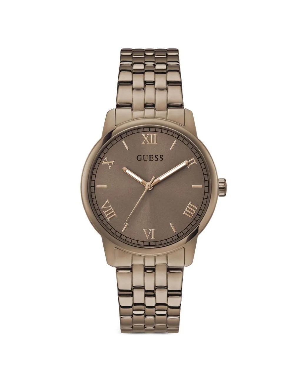 Guess Natural Coffee Analog Watch for men